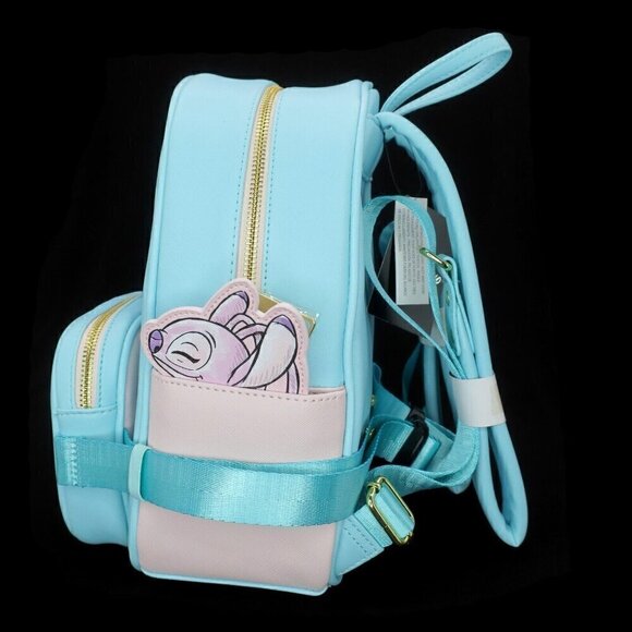 Disney Lilo & Stitch Series Angel & Stitch 2-in-1 Mini Backpack Fanny Bag Set - Picture 2 of 4